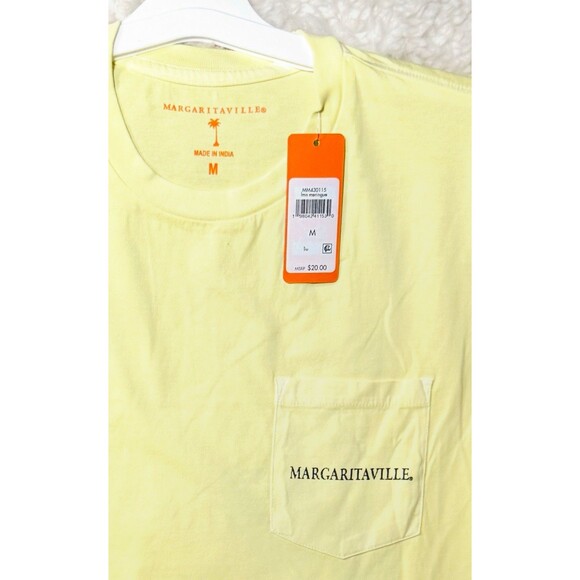 Margaritaville T-shirt Yellow Short Sleeve Marlin Fish Beach Vacation Tee Size M - Picture 4 of 4
